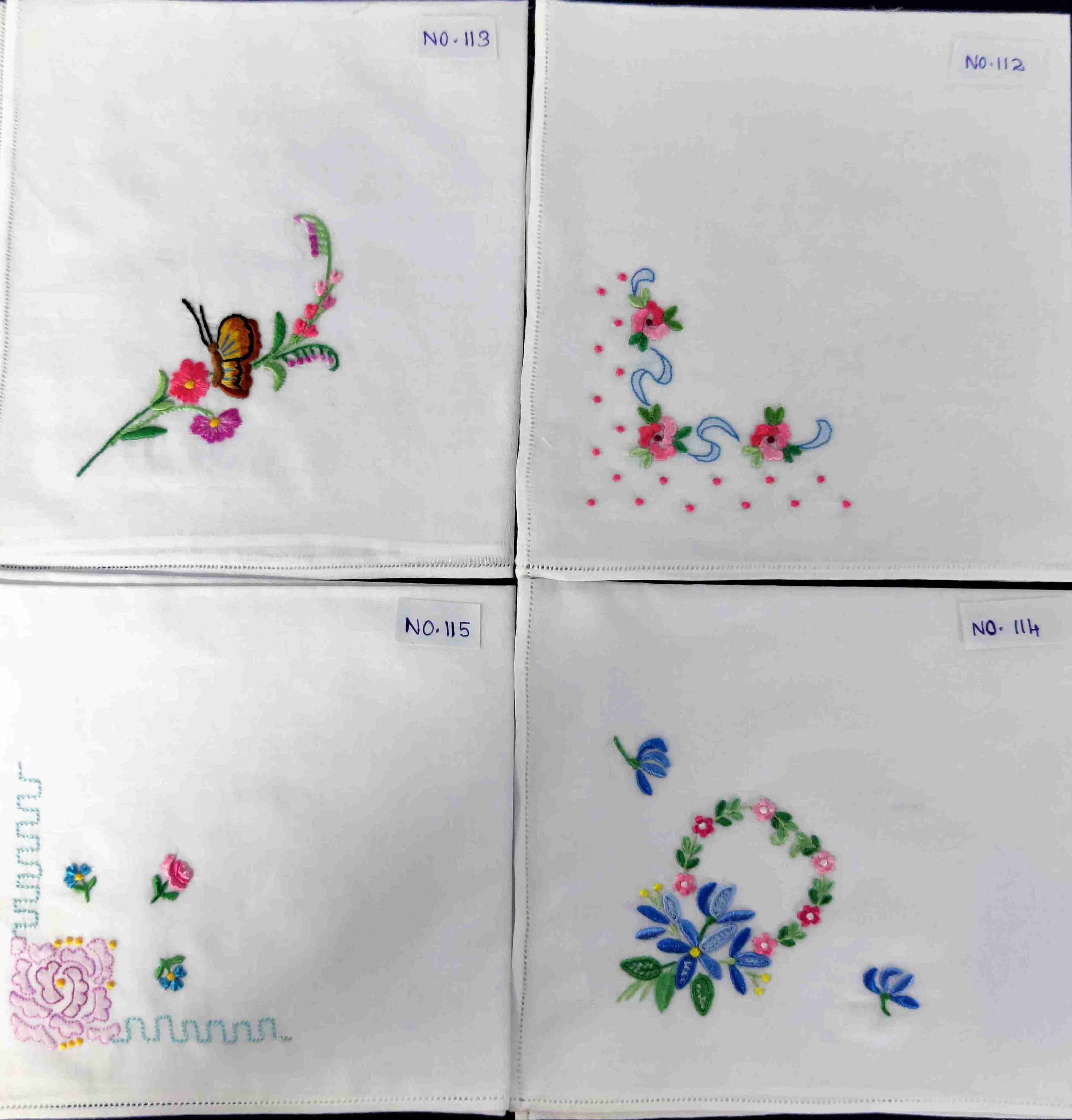  Emb Hankies