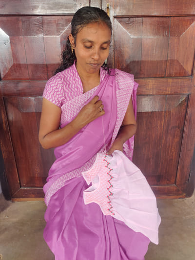 Embroidery stitching